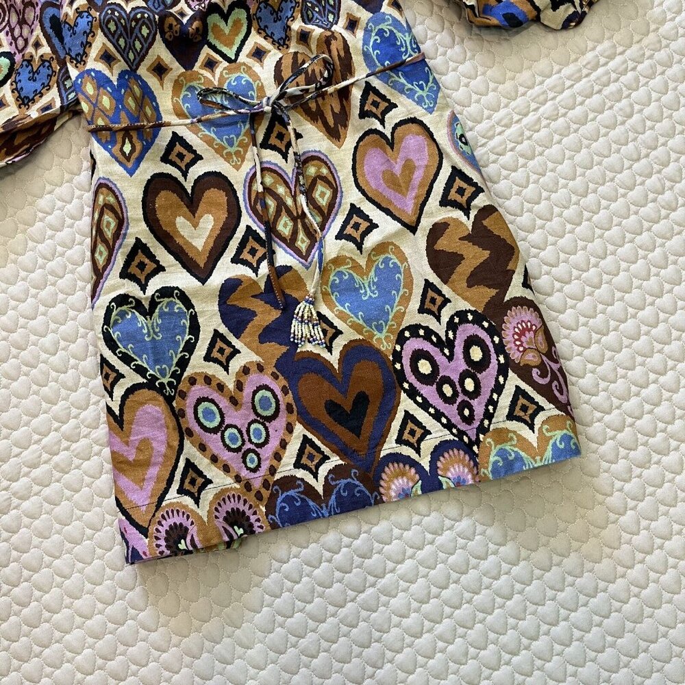 FARM Rio Multicolor Heart Print Mini Dress - Picture 6 of 16